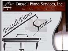 Tablet Screenshot of bussellpiano.com